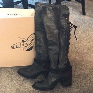Freebird Coal Black boots